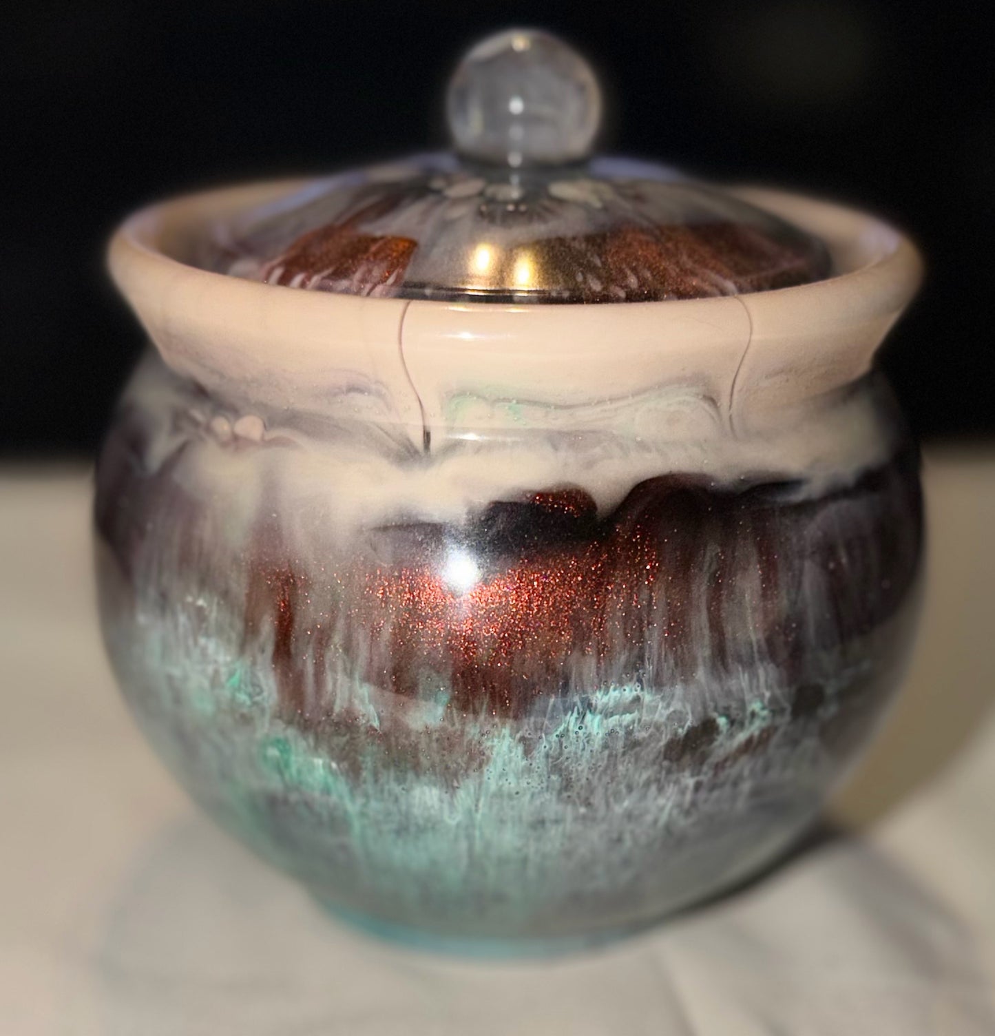 LARGE HONEY POT