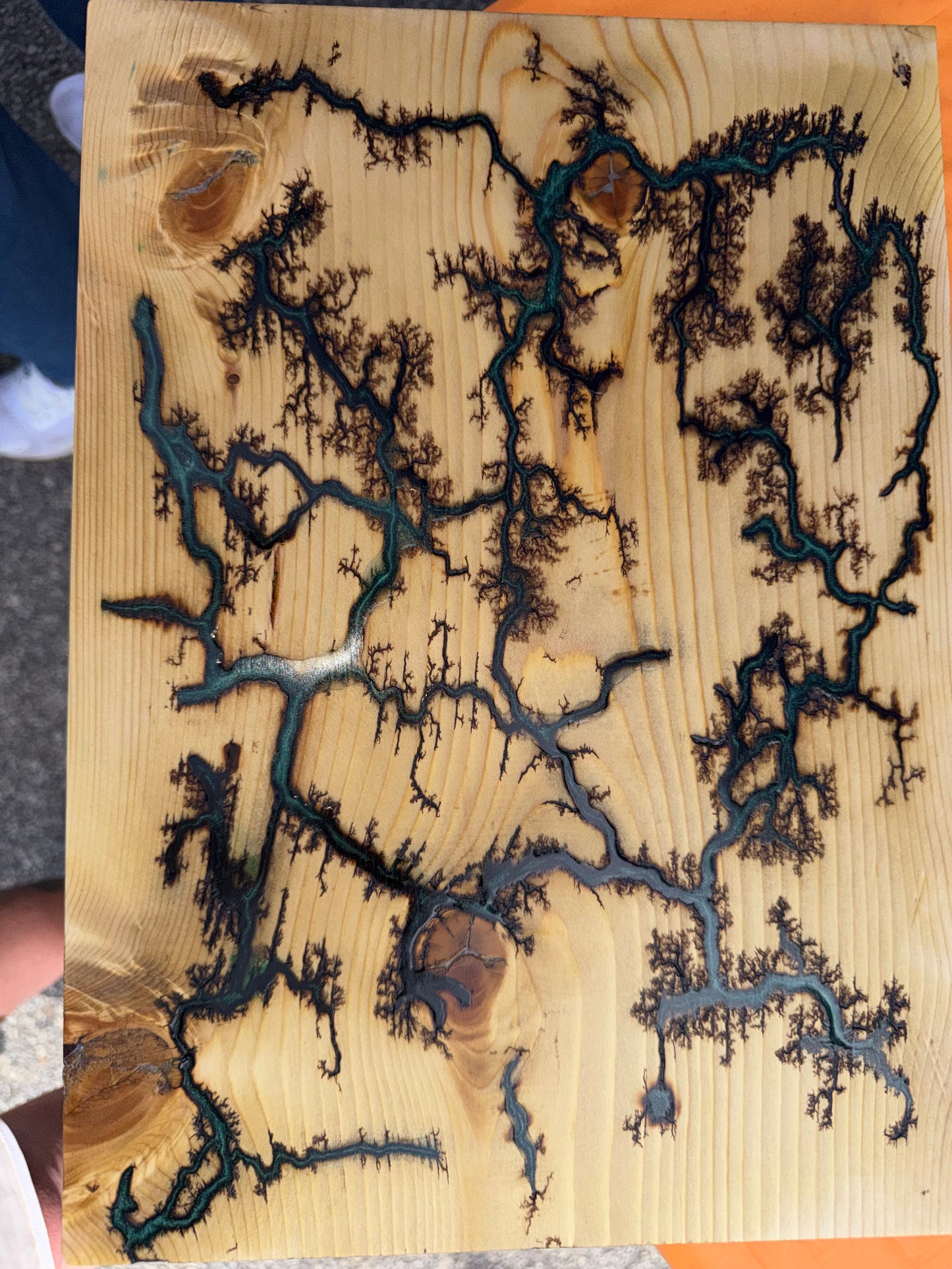 Fractal Burned cutting boards